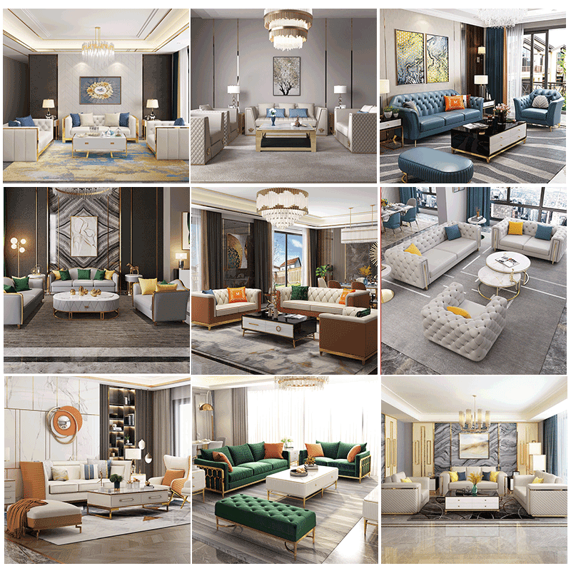 Professional supplier furniture living room sofa sets modern designs
