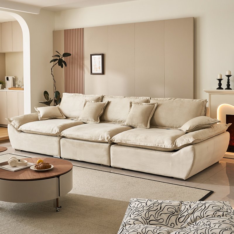 Auckland Sailboat furniture living room sofa bed cloud couch sectional sofa adjustable backrest Cat Scratching Fabric Sofa