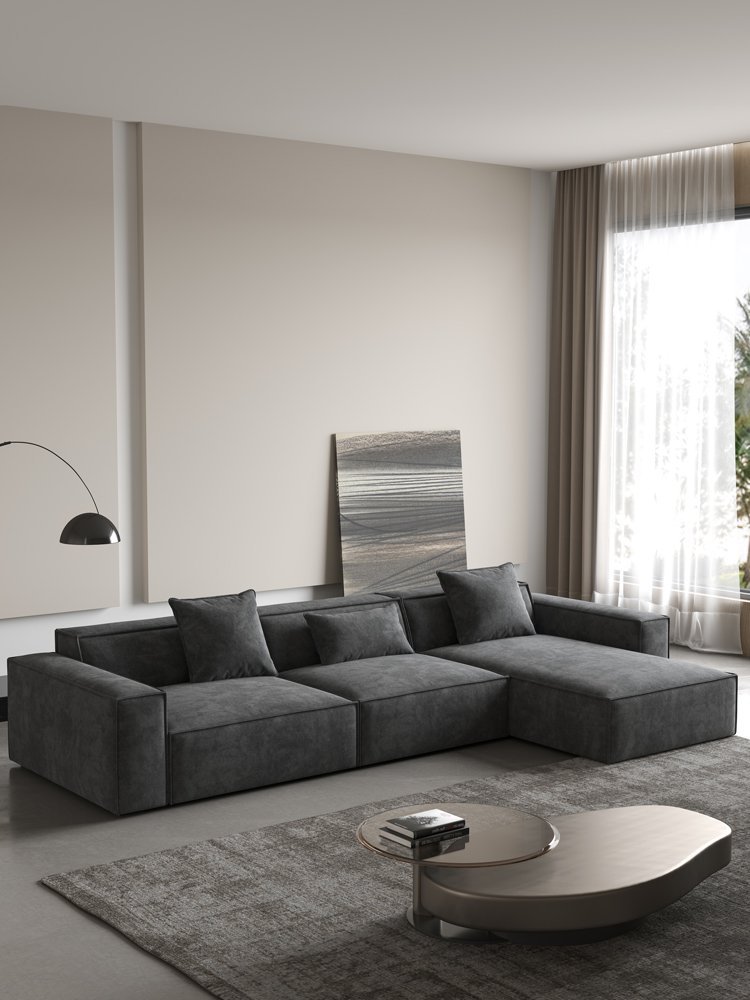 ATUNUS Nordic Modern Minimalism Living Room L shaped Combination Modular Sectional Sofa