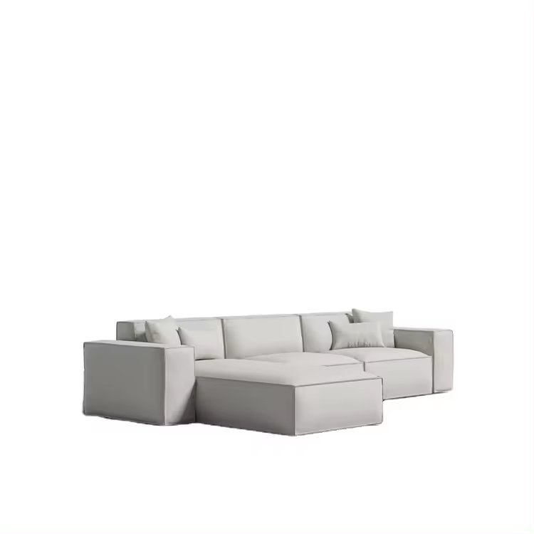 ATUNUS Nordic Modern Minimalism Living Room L shaped Combination Modular Sectional Sofa
