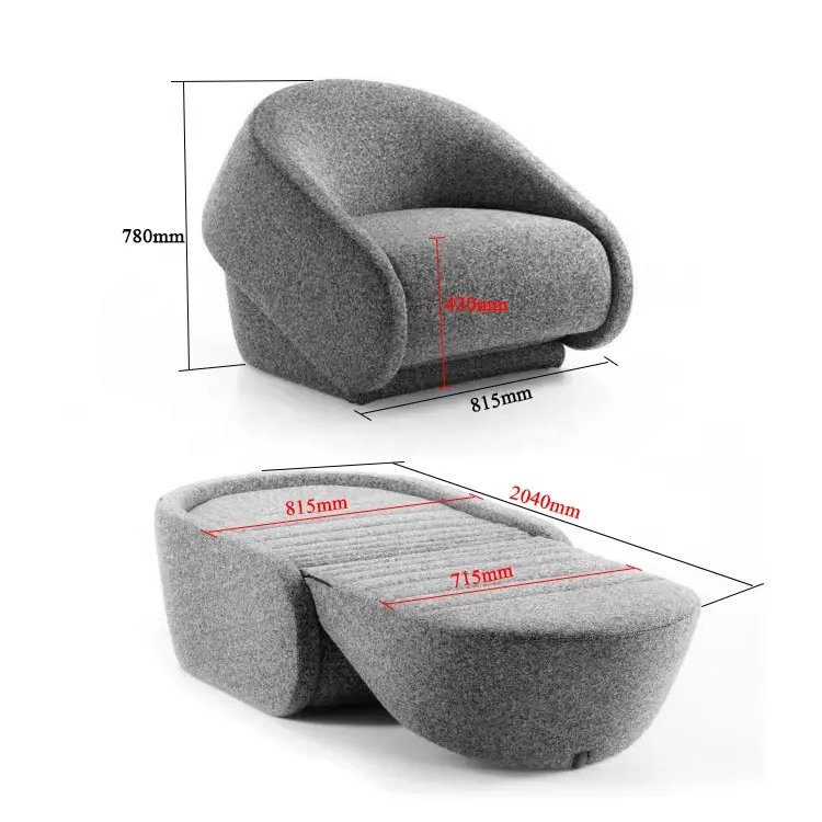 Unique sofa bed sales luxury hotel sofa bed high class fabric smart sofa chair