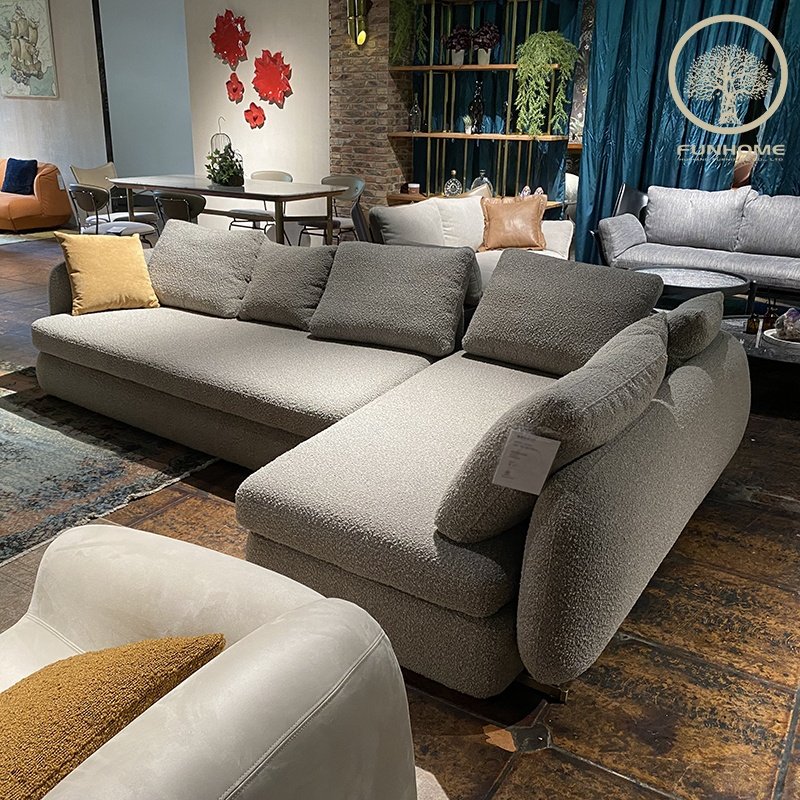 Hot Sale Living Room Sofa Nordic Modern L Shape Sofa Set Fabric L Shape Sofa for Living Room Furniture