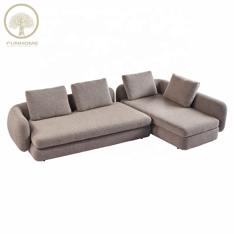 Hot Sale Living Room Sofa Nordic Modern L Shape Sofa Set Fabric L Shape Sofa for Living Room Furniture