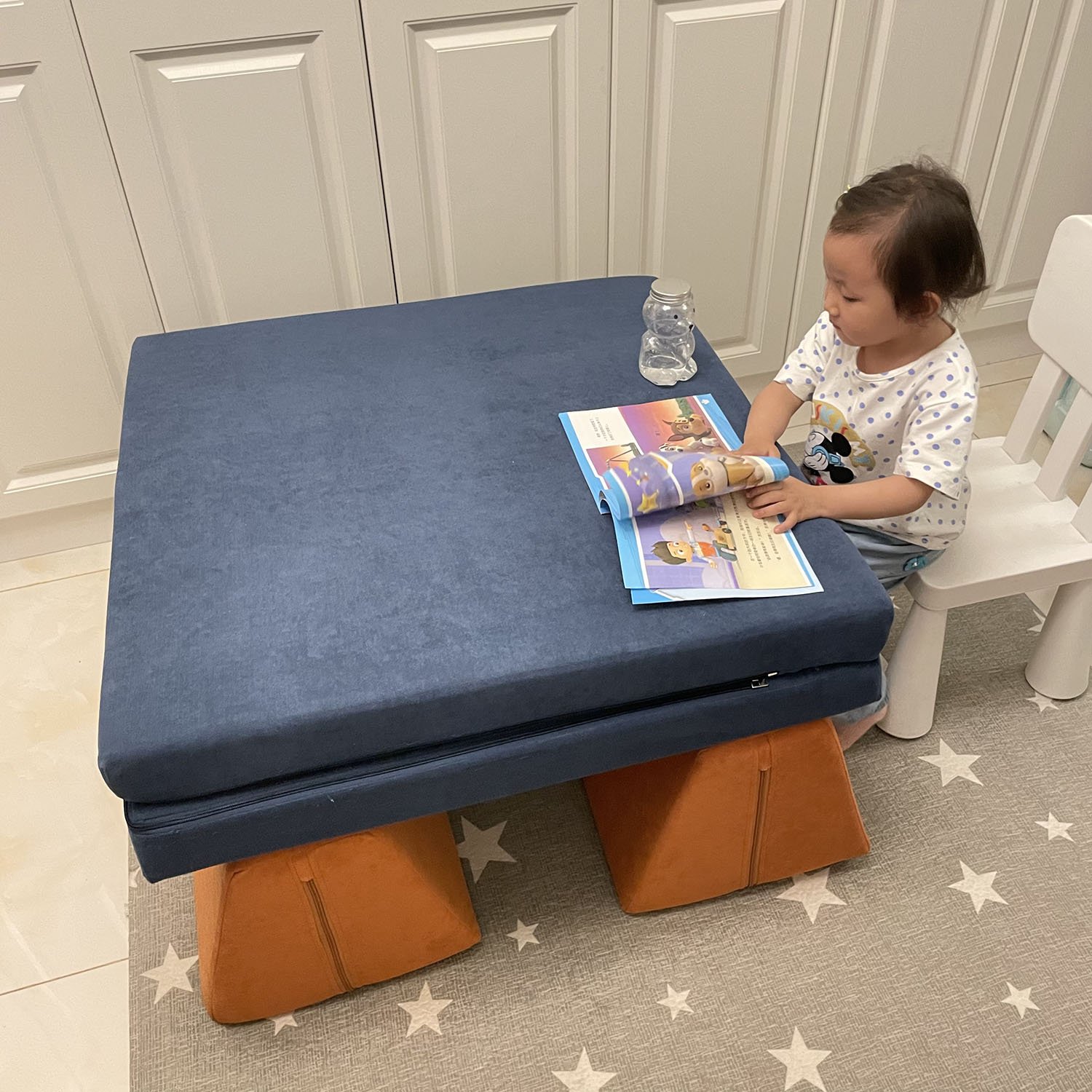 2022 New design Multi-functional comfortable kids play couch modular nugget couch