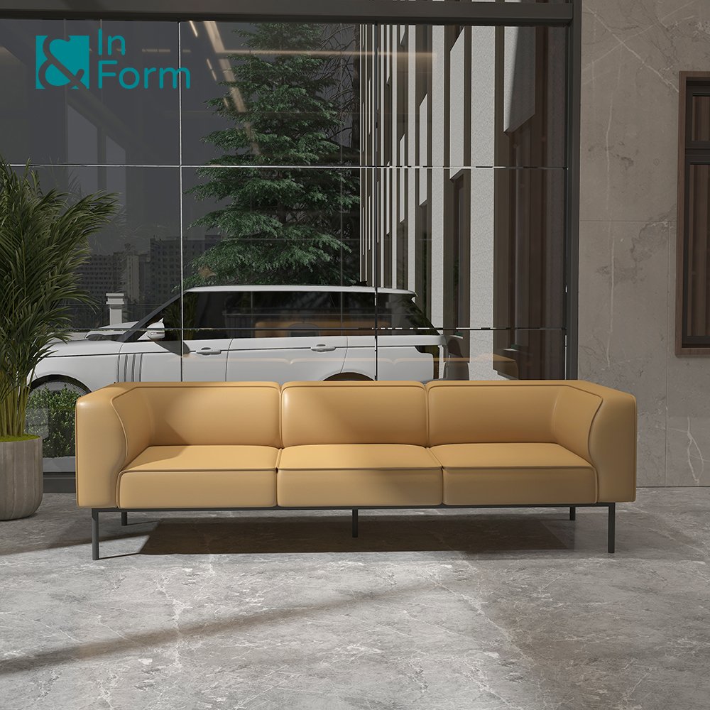 Hotel Hall Reception Sectional Modular Sofa Set Modern Design Italian Leather Luxury Home Living Room Sofas
