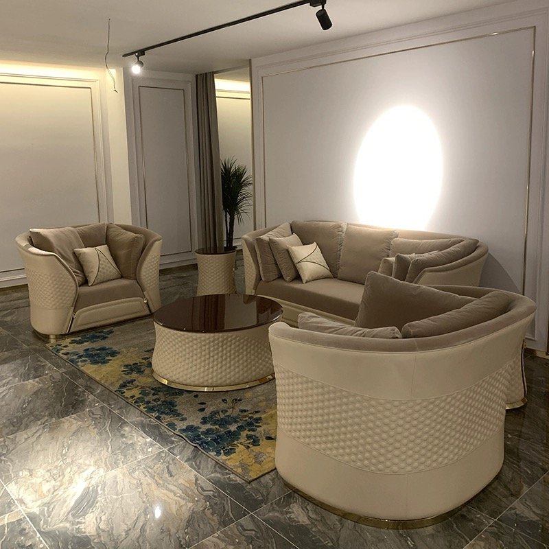 living room sofa set modern furniture philippines leather sofa set Italian beauty salon sectional luxury couch