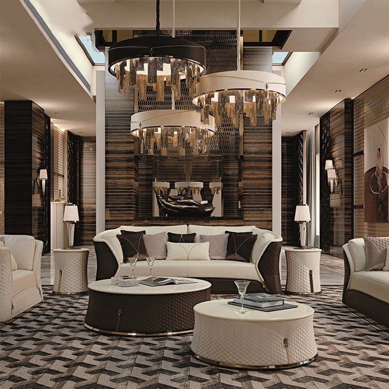 living room sofa set modern furniture philippines leather sofa set Italian beauty salon sectional luxury couch