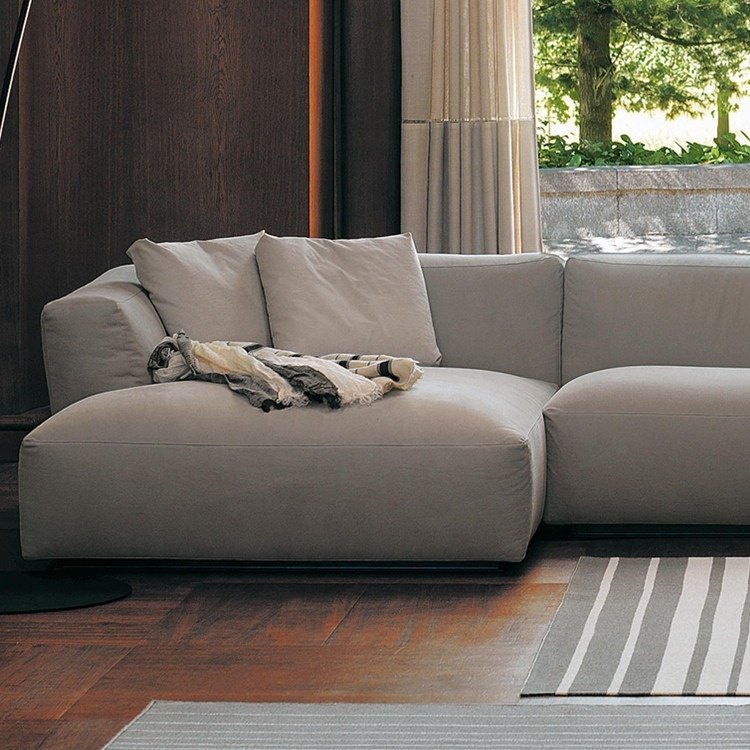 Modern style soft sofa stain resistant sofa fabric minimalist design living room sofa furniture set