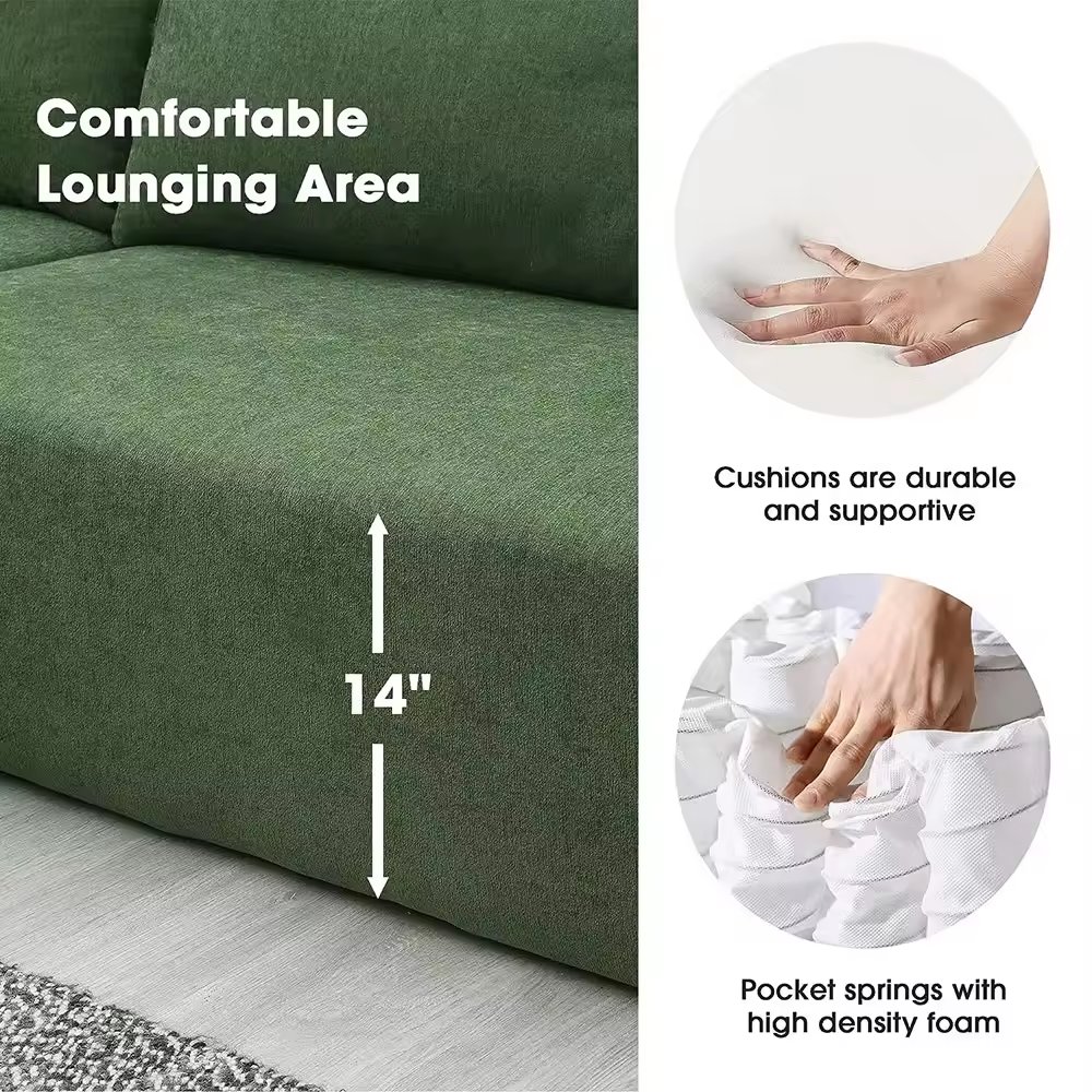Luxury Living Room Sofa Italian Compression Sealed Vacuum Package Compressed Foam Sofa Free Combination Sofa
