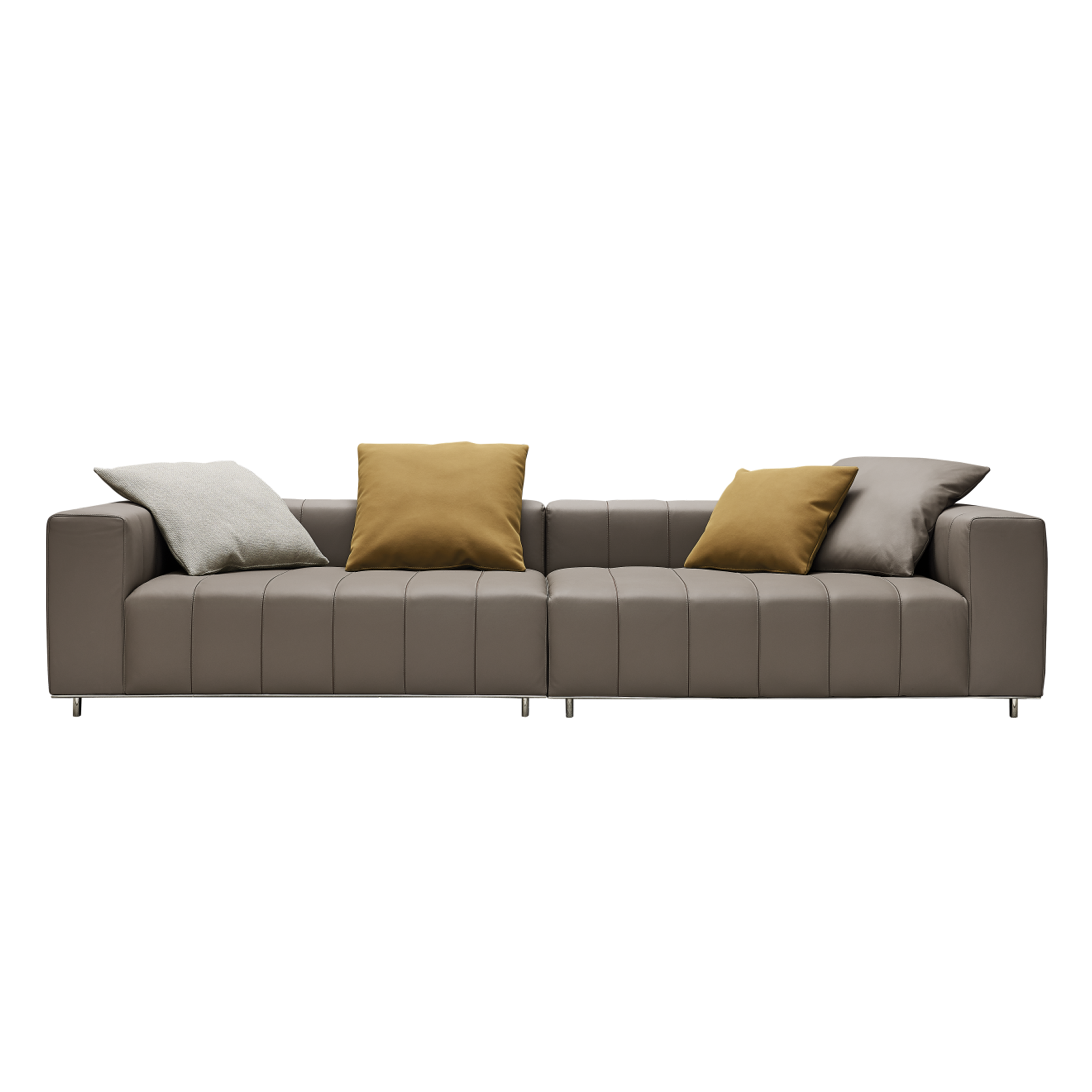 Piano Key L-shaped corner living room sofa Italian style minimalist high-end villa sofa