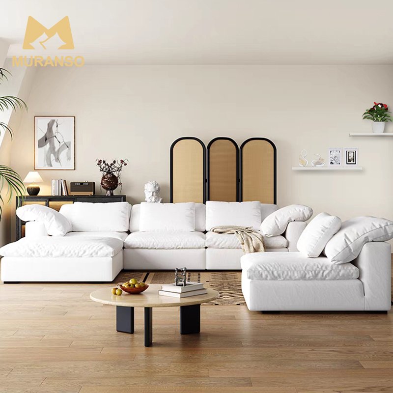 High Quality Sectional Couch Sofa Set Living Room Furniture Nordic Modular Water Proof Sofa