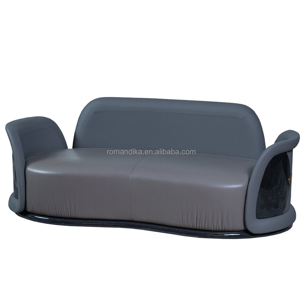 Luxury Solid Wood Frame Top High End Leather Living Room Sofas And Sofa Set Furniture Living Room