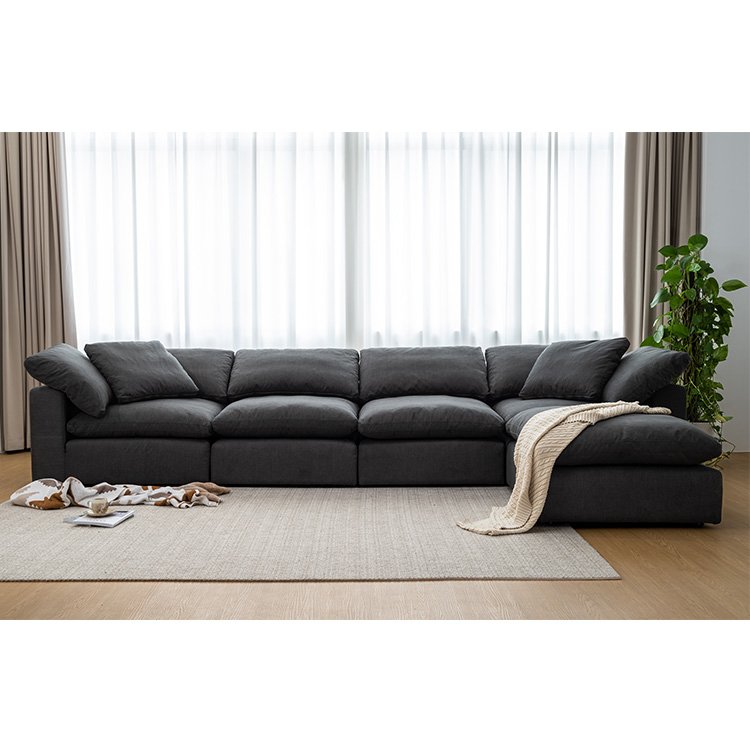 Customizable L-Shaped Living Room Sofas Sectional Modular Corner Sofa for Stylish Home Decor