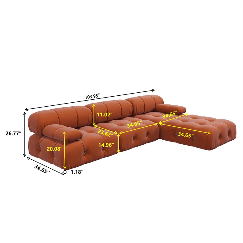 Luxury Italian Down Feather Leather Sofa Set Living Room Furniture Synthetic Leather Sectional Sofa