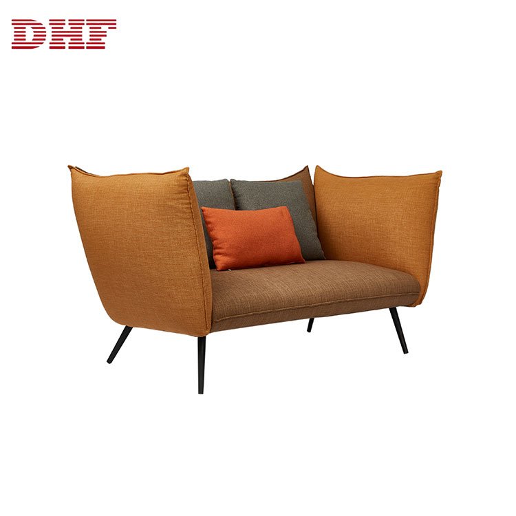DHF Soft Comfortable Fabric Seat Wooden Relaxing Sitting Room Furniture Living Room Modern Sofa