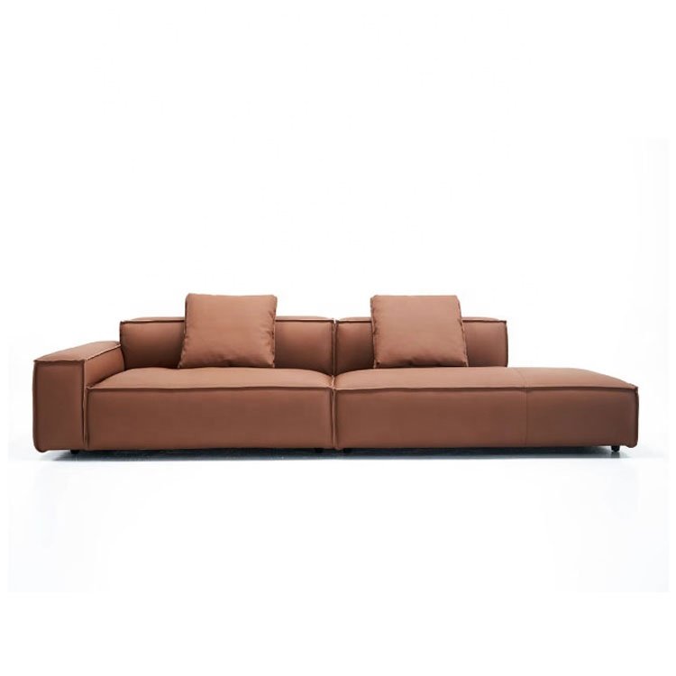 Contemporary Luxury Living Room Sofa Real leather Sofa Set Living Room Furniture