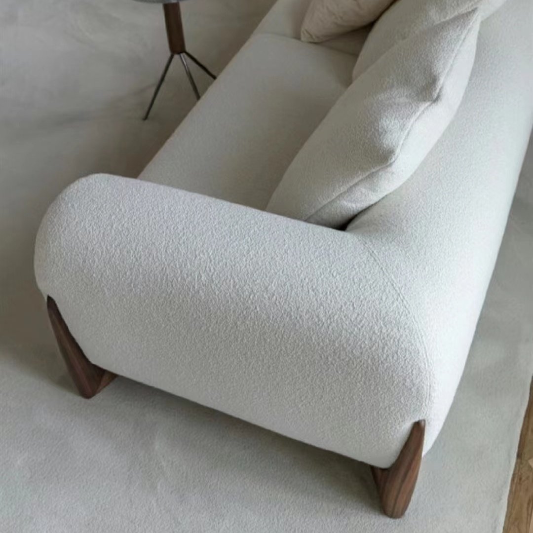 Italian design living room sofa set furniture minimalist modern cloud sofa white single couch comfy home 3 seater sofas