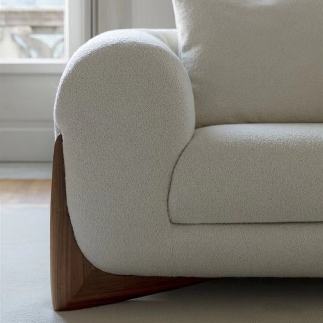 Italian design living room sofa set furniture minimalist modern cloud sofa white single couch comfy home 3 seater sofas