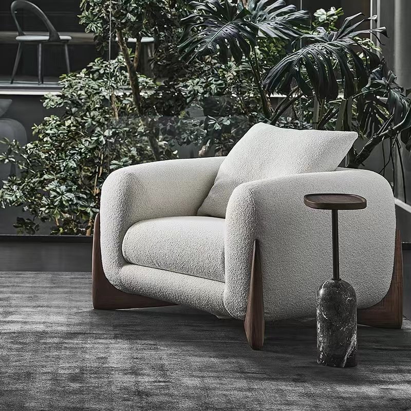 Italian design living room sofa set furniture minimalist modern cloud sofa white single couch comfy home 3 seater sofas