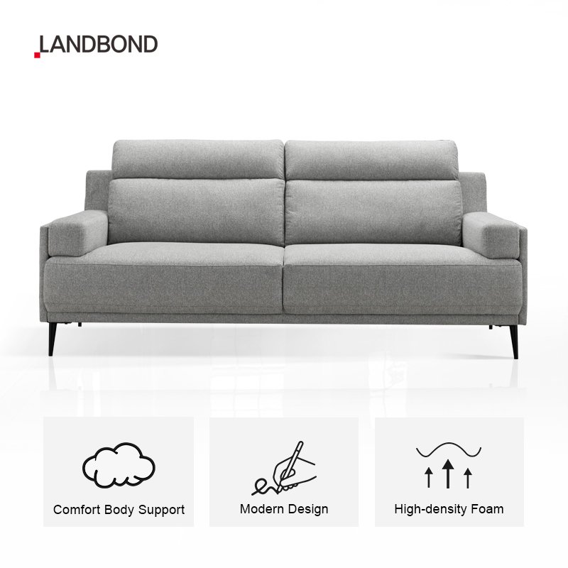 High Loading 3 seater White fabric sofa modern luxury wooden sofa set furniture living room sofa set furniture