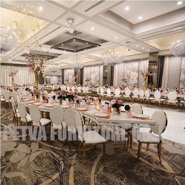 Event S shape extendable dinning Furniture wedding centerpieces table decorations for rental