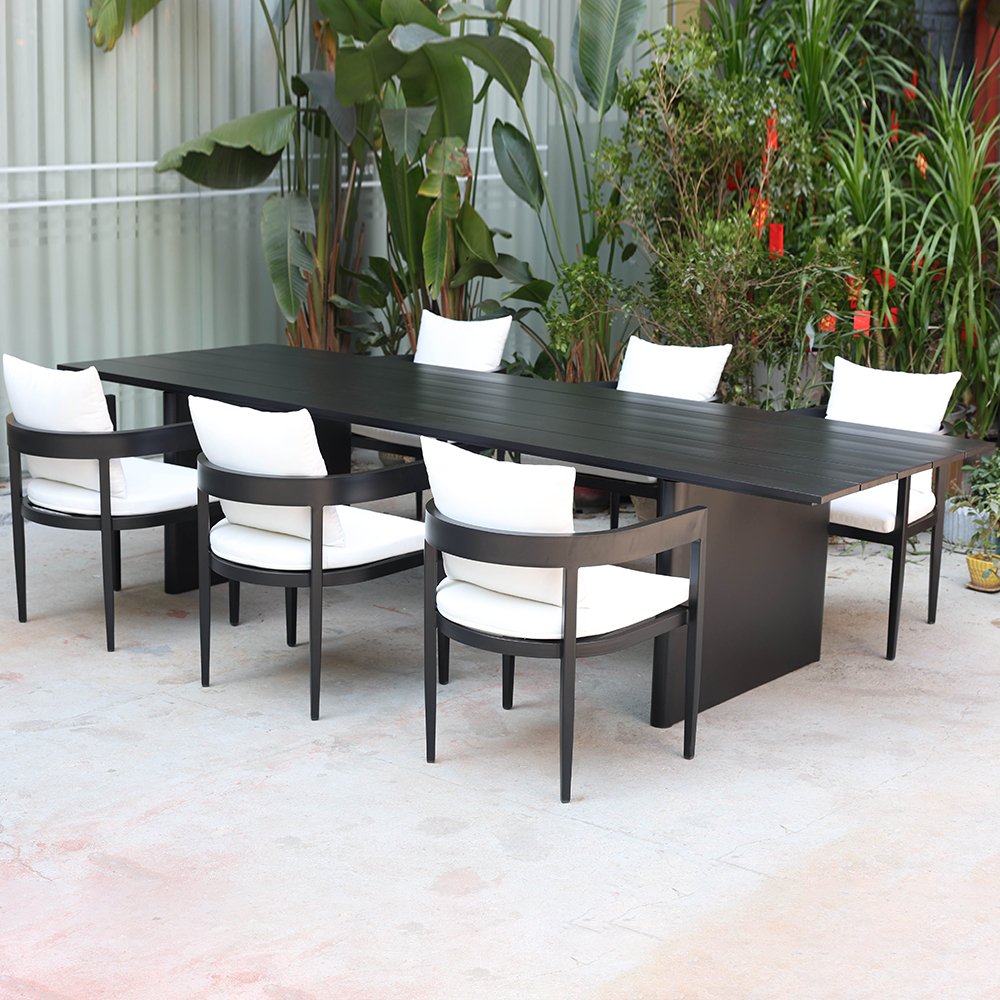 modern luxury 6-seater dining table set livingroom modern patio dinning table set 8 chairs dining room furniture