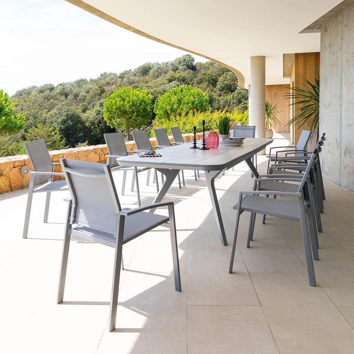 YASN Rectangular Dining Table Garden Dining Set Extendable Dining Table Outdoor For Restaurant Tables and Chairs