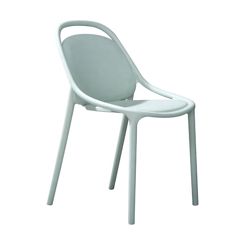 Home stackable colorful armless pp plastic chairs for outdoor Good Quality Style Indoor Leisure Plastic Dinning Chair