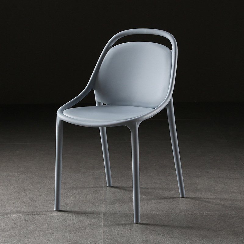 Home stackable colorful armless pp plastic chairs for outdoor Good Quality Style Indoor Leisure Plastic Dinning Chair
