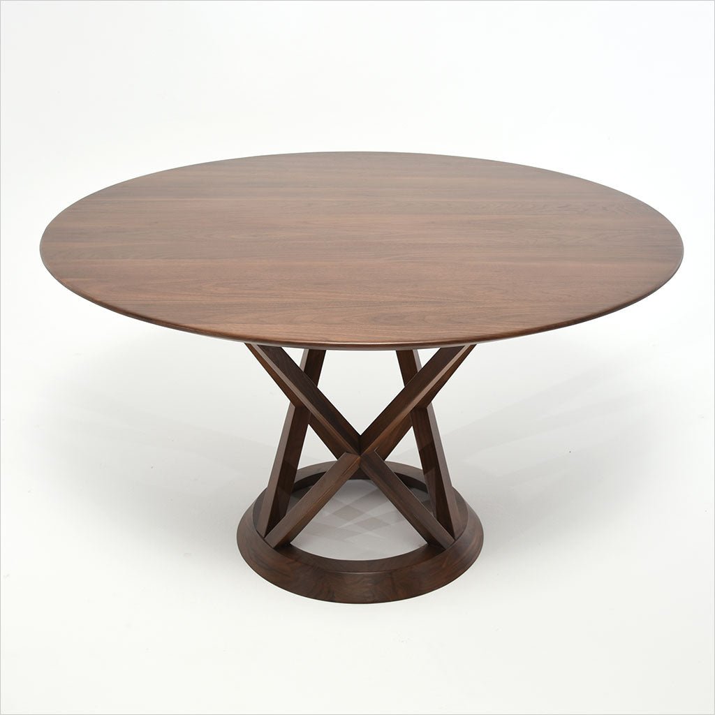 Designer Dining Chairs Round Tables Made Of Mahogany Wood