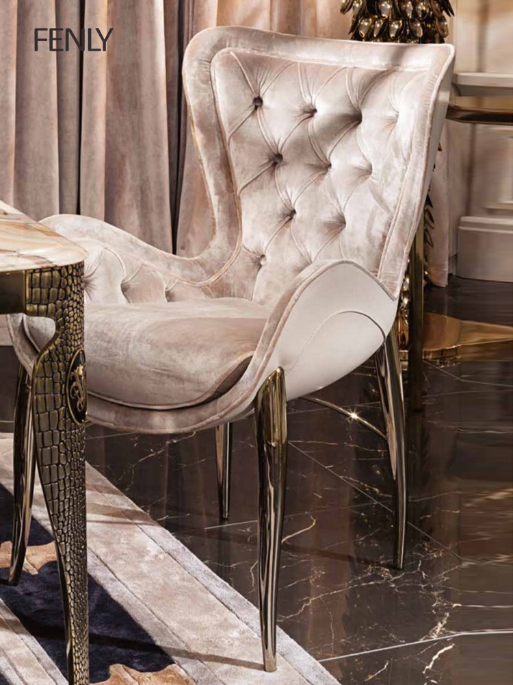 Modern Luxury Rectangular Marble Dining Table Set Elegant Wooden Furniture for Dining Room Kitchen Hotel Hall or Villa