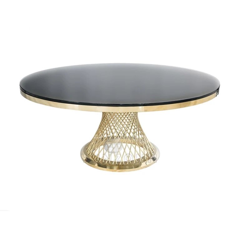 Modern round Marble Table and Steel-Chair Dining Room Furniture for Restaurant Hotel Home Villa