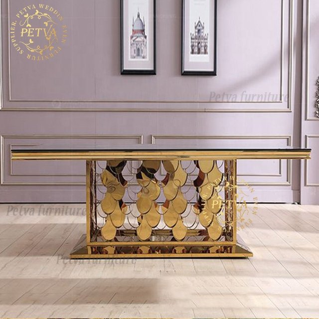 S shape cheap banquet event Stainless Steel Wedding Table for events wedding plastic round dining table