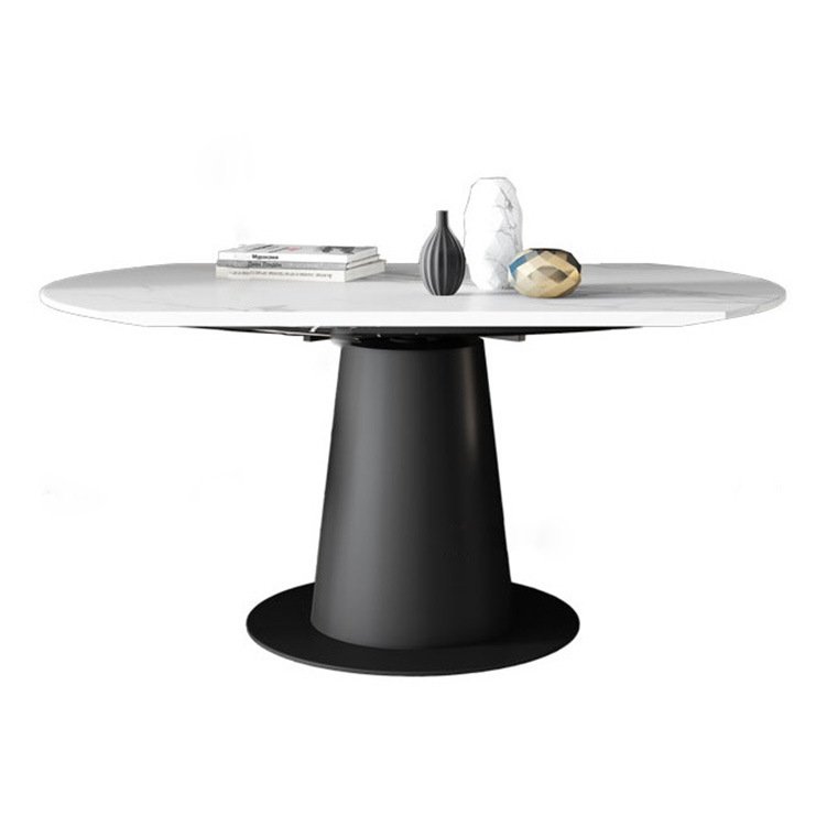 Round Extension Table Oval Home Furniture Nordic Ceramic Dining Table
