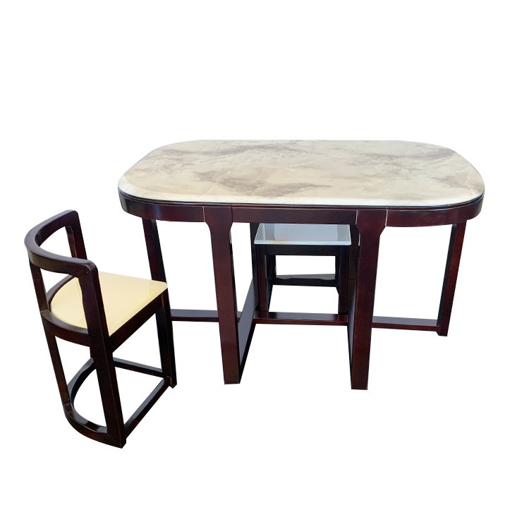Kitchen dining table set economic price marble daining table set modern juego de comedor barato