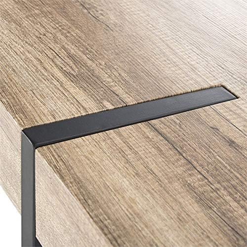 Rustic Industrial Brown and Black Dining Table Simple Retro Style Dining Room Living Room Coffee Table