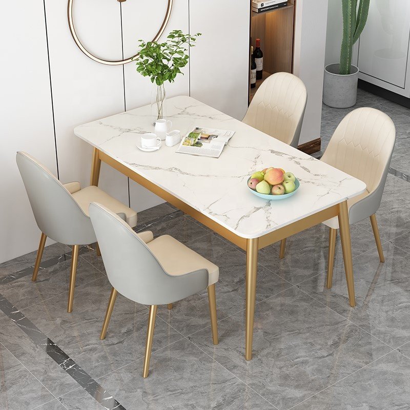 Luxury marble dining table set modern dining tables dining room furniture sets