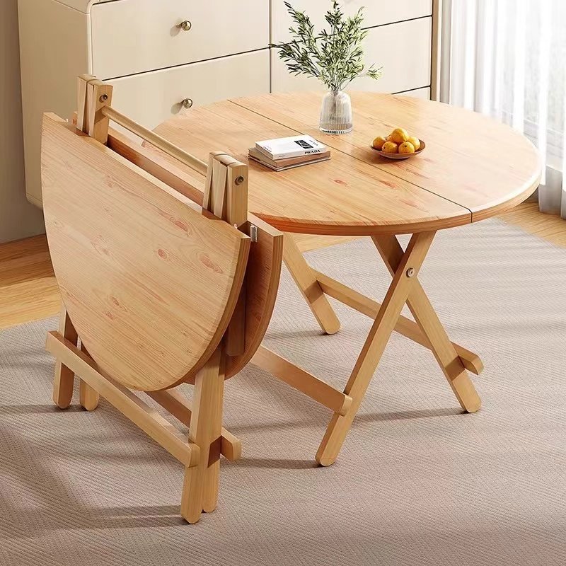 Customization Direct Deal Home Furniture Dining Kitchen Restaurant Wooden Folding Dinner Table for Dining Room