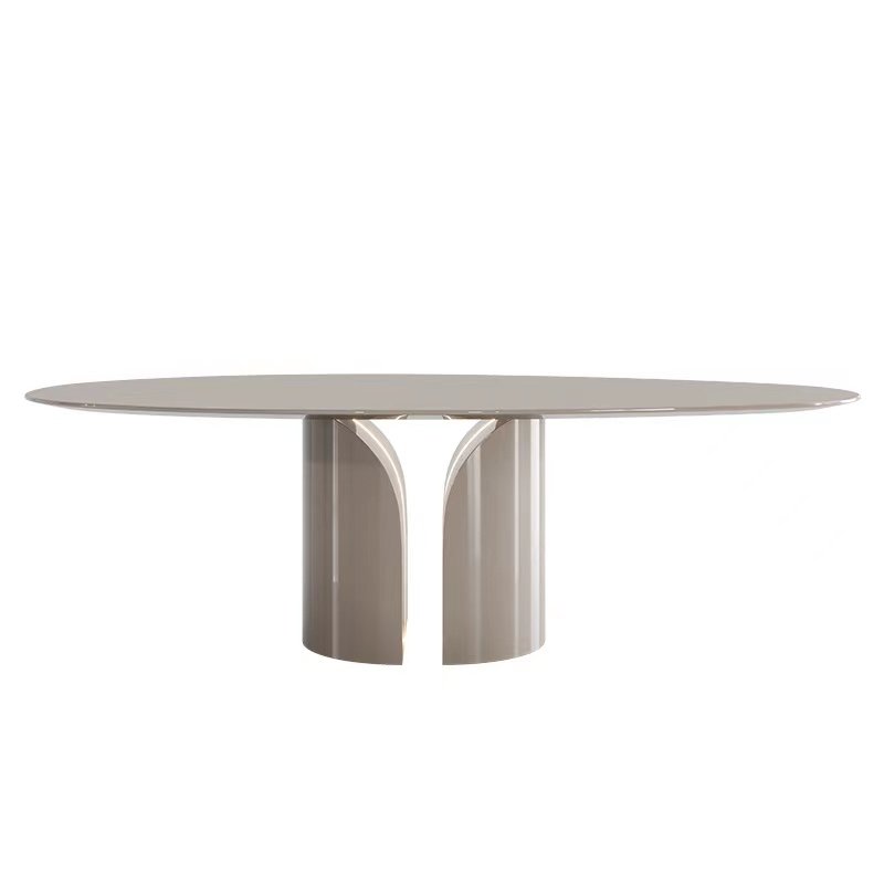 Italian Style Minimal Light Luxury dining table for restaurant Water Drop Alien High End french style console table