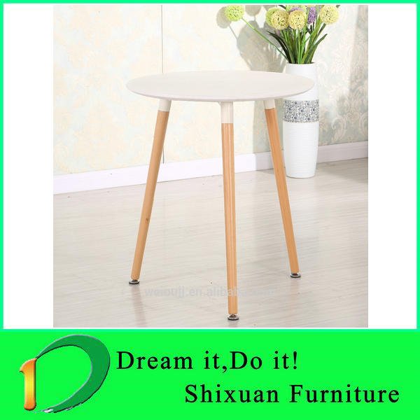 wood legs dining table MDF dining room table