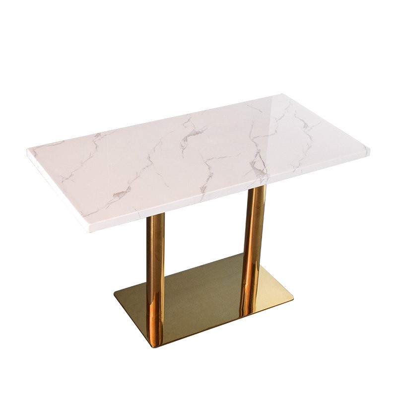 Rectangle round marble dining tables cafe table fast food restaurant table