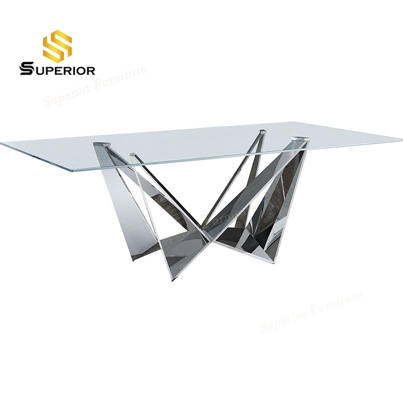 dining table set 6 seater luxury dinning table and chair set for 6 dining glass table set