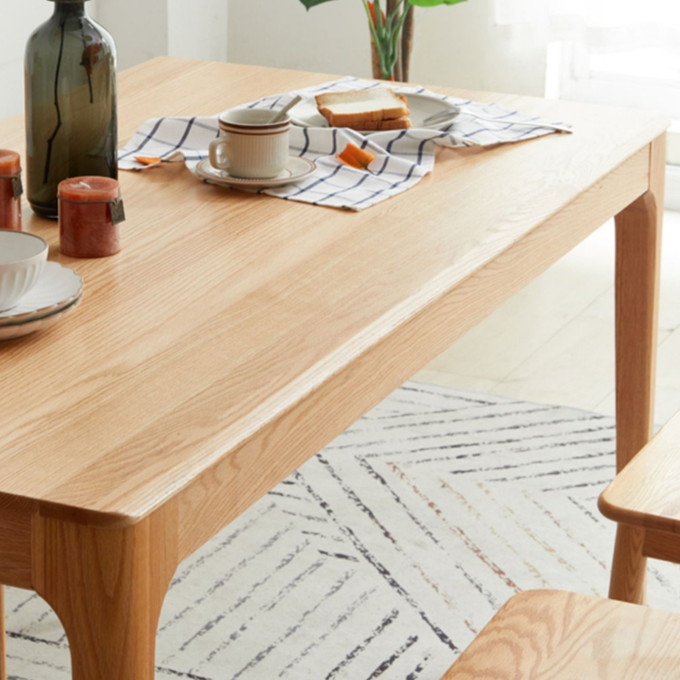 Hot Sale Canteen Furniture Set Luxury Solid Wood Dining Table Modern Dining Table Set for Favorable Price