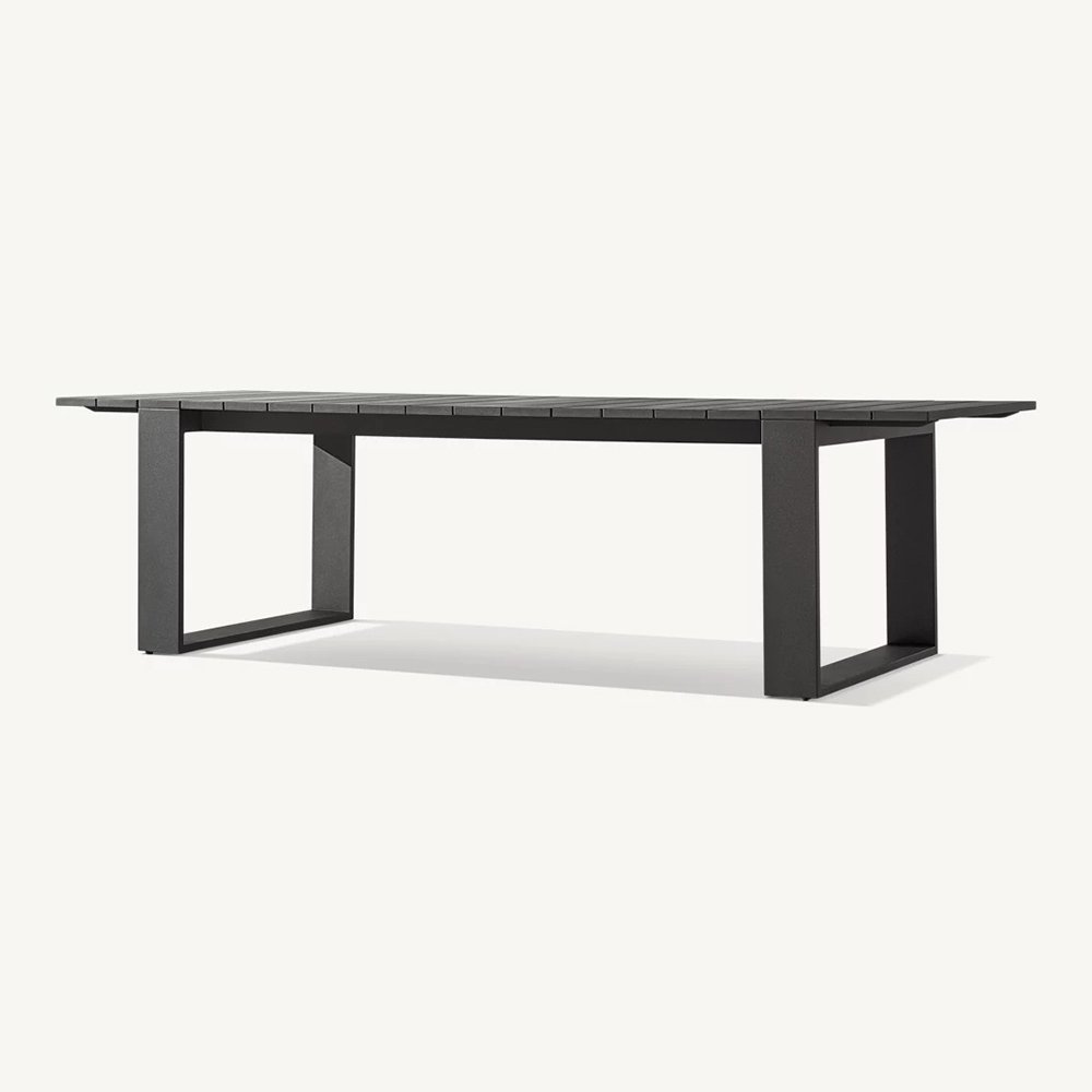 High End Metal Outdoor Furniture Hotel Aluminum Garden Dining Table