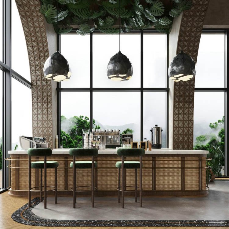 Orangefurn High End Hotel Commercial Restaurant Furniture Modern Design Restaurant Furniture Set Club Cafe Table And Sofa Set