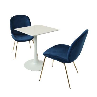 Home Dinning Room Furniture Luxury Dining Table Set Dining Table 2-seat Chair Modern Dinning Restaurant Tables and Chairs