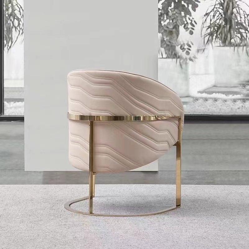 Nordic Velvet Gold stainless steel Leg Upholstery Modern leather designer Dining Chair Chairs For Dining Table