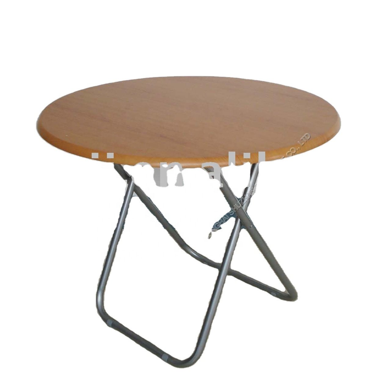 Round folding table