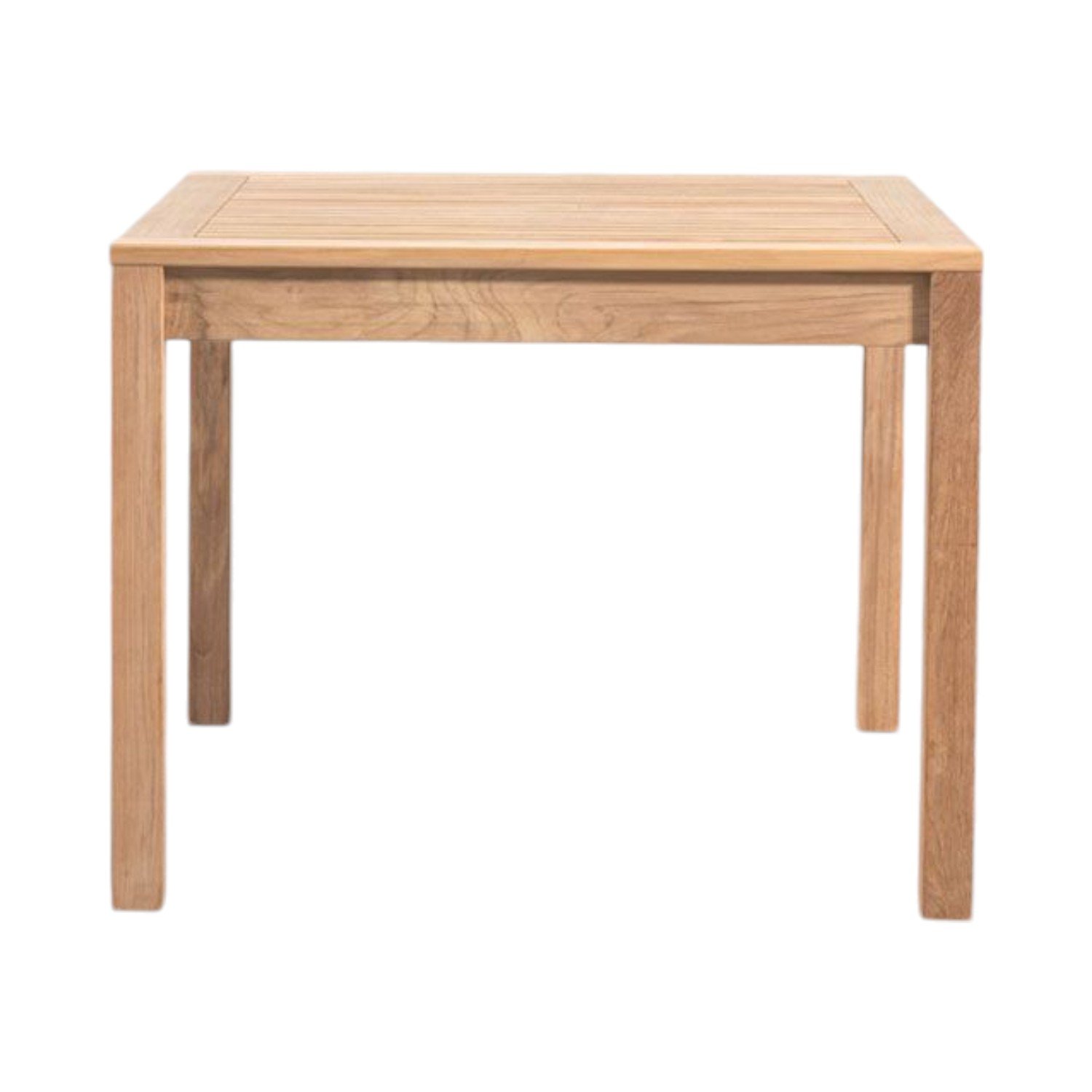 Square Teak Wood Dining Table Set with 4 Seater Chairs for Outdoor Beach Garden Coffee Shops Restaurants Hotels Malls
