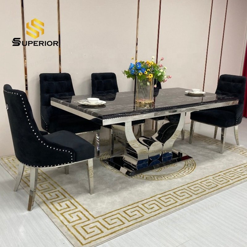 dinning table set 8 chairs dining room furniture muebles para el hogar luxury dining table set